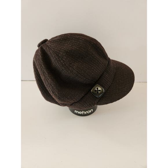 Scala Pronto Women Newsboy Cap Hat One Size Brown NWT - Picture 1 of 6